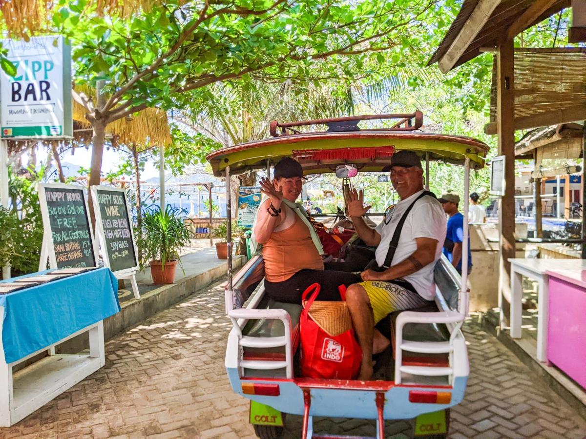 Zipp Bar Restaurant & Bungalows Gili Air Extérieur photo